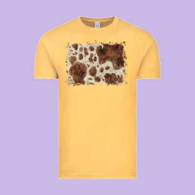 Cowhide Background Vintage Tee Designed By Barkaloodesign
