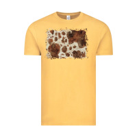 Vintage Mustard cowhide background Vintage Tee - BarkalooDesign