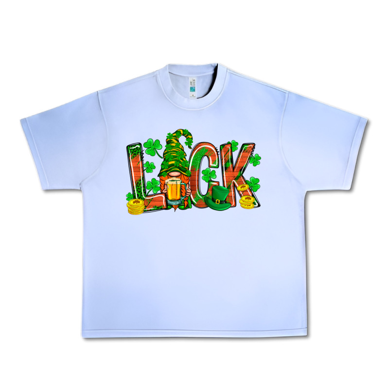 Luck With Gnome And Beer Urban Heavy Tee by NancyCooperArtShop | Teevron
