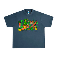 Midnight Navy luck with gnome and beer Urban Heavy Tee - NancyCooperArtShop
