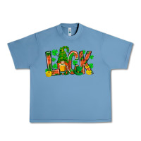 Pebble Blue luck with gnome and beer Urban Heavy Tee - NancyCooperArtShop