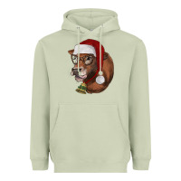 Matcha christmas glasses heifer Heavyweight Hoodie - RanaPortraitStore