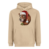 Mushroom christmas glasses heifer Heavyweight Hoodie - RanaPortraitStore