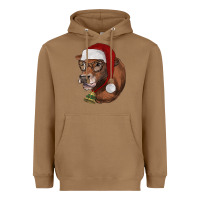 Toasted Coconut christmas glasses heifer Heavyweight Hoodie - RanaPortraitStore