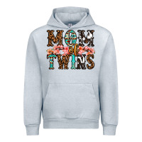 Heather Grey mom of twins Urban Hoodie - OliviaCreatesArt