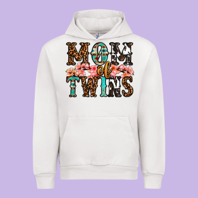 Mom Of Twins Urban Hoodie Designed By Oliviacreatesart