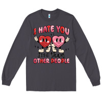 Smoke i hate you less than other people Long Sleeve Tee - MaliasSmallBusiness
