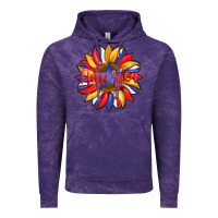 Cloud Purple america with american flag colors and sunflower with star Vintage Hoodie - Artiststas