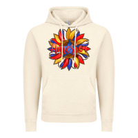 Vintage Artic america with american flag colors and sunflower with star Vintage Hoodie - Artiststas