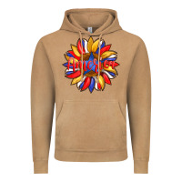 Vintage Camel america with american flag colors and sunflower with star Vintage Hoodie - Artiststas