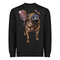 Black baby duroc pig Heavyweight Sweatshirt - LillyAllenDesigns