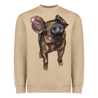Mushroom baby duroc pig Heavyweight Sweatshirt - LillyAllenDesigns