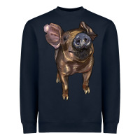 Navy baby duroc pig Heavyweight Sweatshirt - LillyAllenDesigns