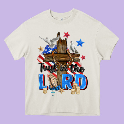 Trust In The Lord Heavy Core Tee Designed By Zillion Design Studio