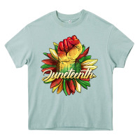 Arona juneteenth fist sunflower Heavy Core Tee - BarkalooDesign