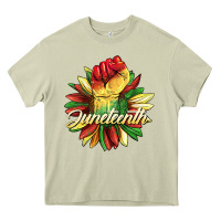 Mossy juneteenth fist sunflower Heavy Core Tee - BarkalooDesign