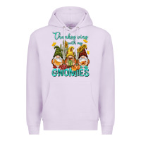Lilac Thanksgiving With My Gnomes Premium Hoodie - NancyCooperArtShop