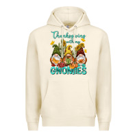 Tofu Thanksgiving With My Gnomes Premium Hoodie - NancyCooperArtShop