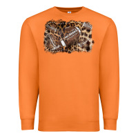 Carrot Football background leopard Premium Sweatshirt - NancyCooperArtShop