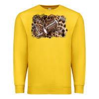 Lemon Football background leopard Premium Sweatshirt - NancyCooperArtShop