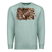 Seafoam Football background leopard Premium Sweatshirt - NancyCooperArtShop