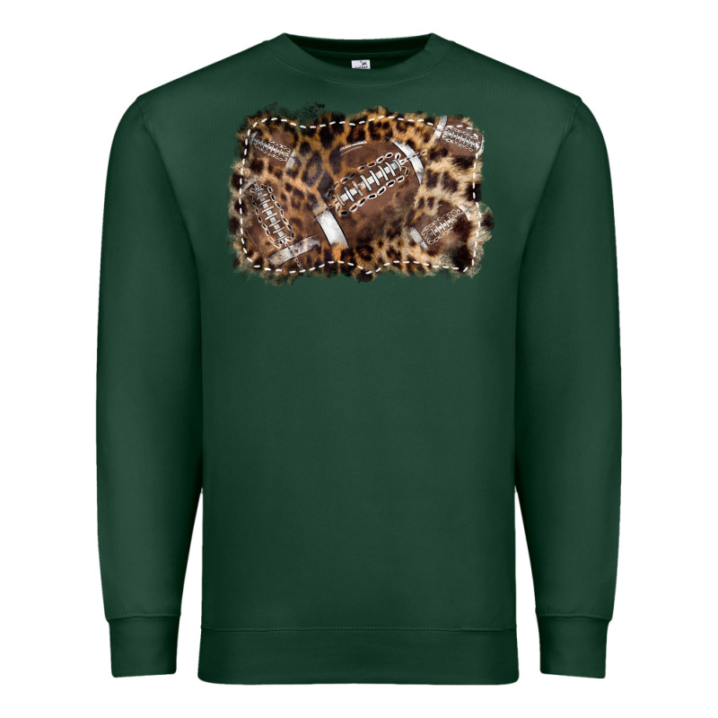 Football Background Leopard Premium Sweatshirt by NancyCooperArtShop | Teevron