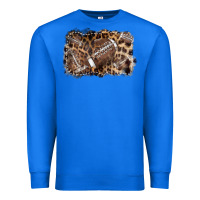 True Royal Football background leopard Premium Sweatshirt - NancyCooperArtShop