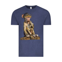 Vintage Denim Baby Baboon Illustrations Vintage Tee - LillyAllenDesigns