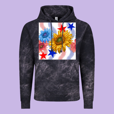 Patriotic Sunflowers Vintage Hoodie Designed By Bundleandbundleshop