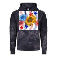 Cloud Black patriotic sunflowers Vintage Hoodie - BundleAndBundleShop