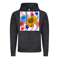 Vintage Black patriotic sunflowers Vintage Hoodie - BundleAndBundleShop