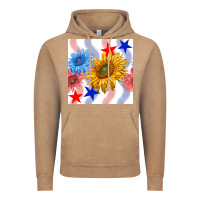 Vintage Coffee patriotic sunflowers Vintage Hoodie - BundleAndBundleShop