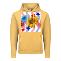 Vintage Mustard patriotic sunflowers Vintage Hoodie - BundleAndBundleShop
