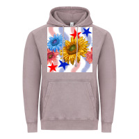 Vintage Zinc patriotic sunflowers Vintage Hoodie - BundleAndBundleShop