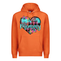 Carrot mommy leopard turquoise heart Premium Hoodie - JahusDesignShop