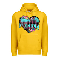 Lemon mommy leopard turquoise heart Premium Hoodie - JahusDesignShop