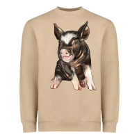 Mushroom baby berkshire pig Heavyweight Sweatshirt - LillyAllenDesigns