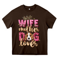 Chocolate Brown wife mother dog lover Heavy Core Tee - Zillion Design Studio