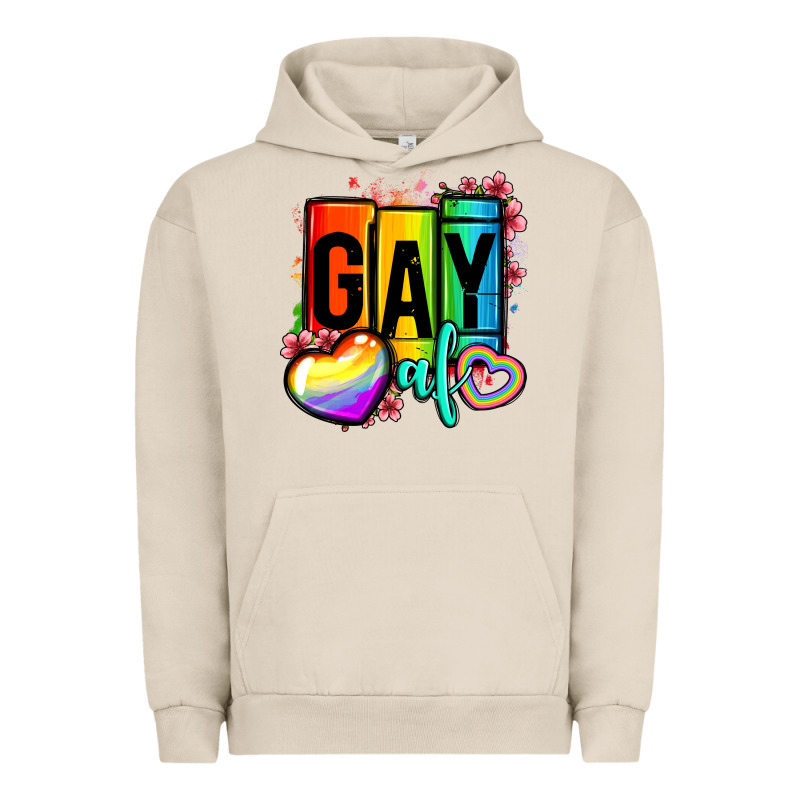Gay Af Urban Hoodie by OliviaCreatesArt | Teevron