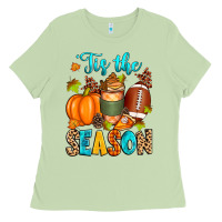 Matcha 'tis the season american  football Ladies Tee - Zillion Design Studio