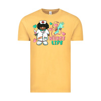 Vintage Mustard nurse life afro american nurse Vintage Tee - BarkalooDesign