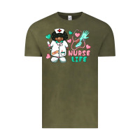 Vintage Olive nurse life afro american nurse Vintage Tee - BarkalooDesign