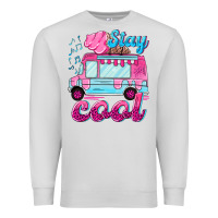 Dove Grey Stay cool with ice cream van summer Premium Sweatshirt - NancyCooperArtShop