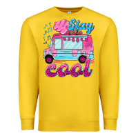 Lemon Stay cool with ice cream van summer Premium Sweatshirt - NancyCooperArtShop