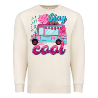Sandshell Stay cool with ice cream van summer Premium Sweatshirt - NancyCooperArtShop