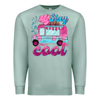 Seafoam Stay cool with ice cream van summer Premium Sweatshirt - NancyCooperArtShop