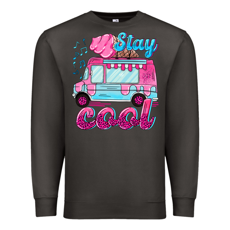 Stay Cool With Ice Cream Van Summer Premium Sweatshirt by NancyCooperArtShop | Teevron