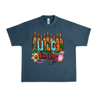 Midnight Navy lunch lady with onions Urban Heavy Tee - AdoDesignShop
