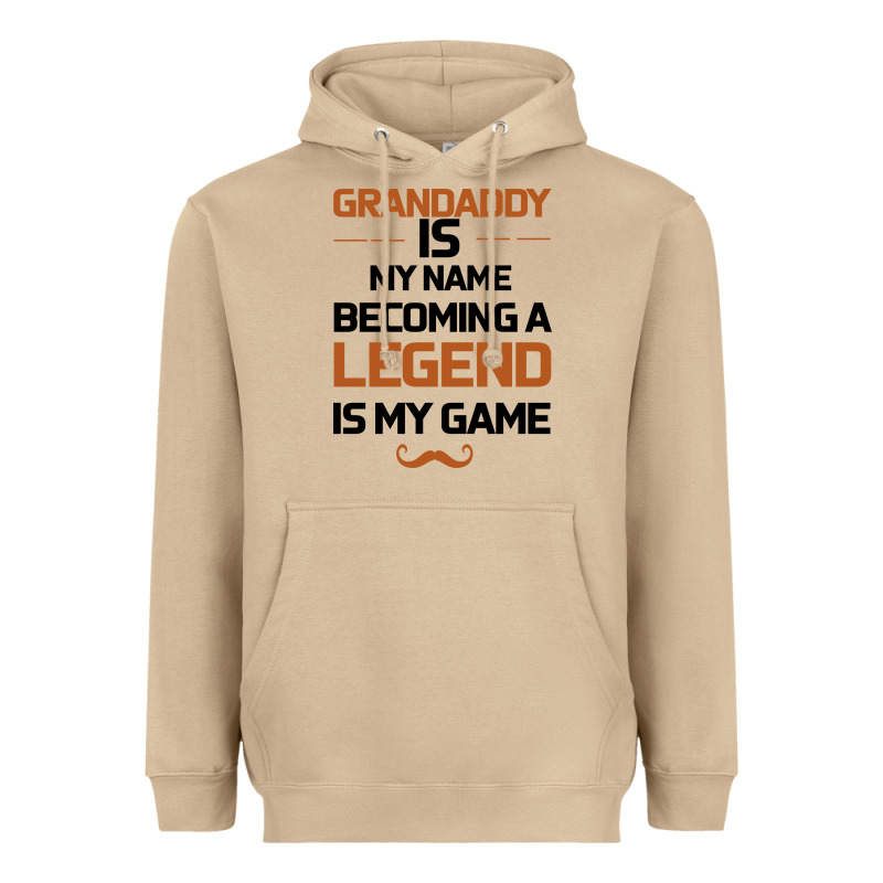 Grandaddy Is My Name Becoming A Legend Is My Game Heavyweight Hoodie by Bettercallsaul | Teevron