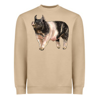 Mushroom hampshire pig Heavyweight Sweatshirt - LillyAllenDesigns